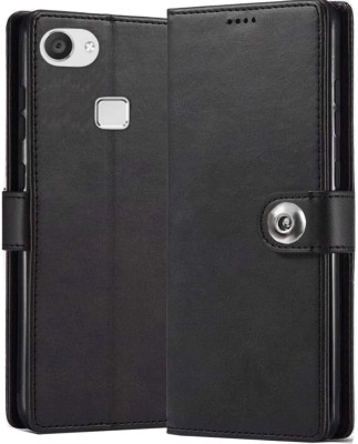 Gaffar Wale Flip Cover for VIVO V7(Black, Dual Protection, Pack of: 1)