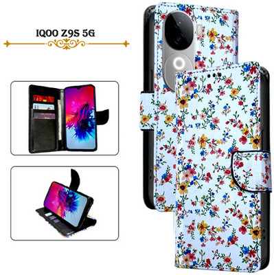 Asmart Flip Cover for iQOO Z9s 5G(White, Pack of: 1)