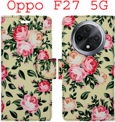 Toklot Flip Cover for Oppo F27 5G(Yellow, Pack of: 1)