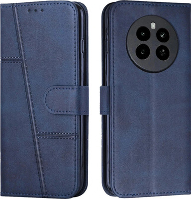 FoneShield Flip Cover for realme P1 5G / realme 12+ 5G / realme Narzo 70 Pro 5G / realme Narzo 70, |Leather|Stand(Blue, Magnetic Case, Pack of: 1)