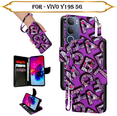 Cutemart Flip Cover for Vivo Y19s 5G(Multicolor, Pack of: 1)