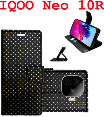 Mxkart Flip Cover for IQOO Neo 10R 5G(Black, Pack of: 1)