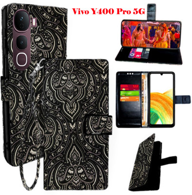 Toklot Flip Cover for Vivo Y400 Pro 5G(Yellow, Pack of: 1)