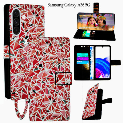 Mxkart Flip Cover for Samsung Galaxy A36 5G(Red, Pack of: 1)