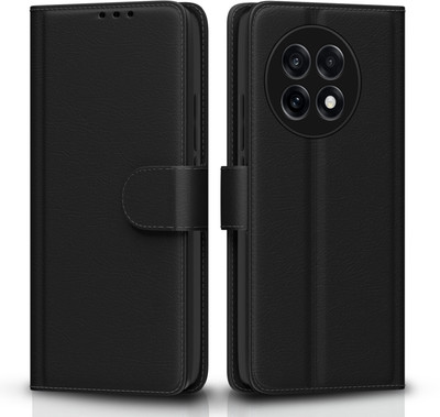 Pikkme Flip Cover for OnePlus 13R 5G(Black)