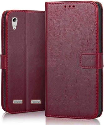 GoPerfect Flip Cover for Lenovo A6000(Red, Dual Protection, Pack of: 1)