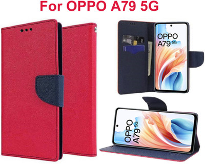Carnage Flip Cover for OPPO A79 5G(Pink, Cases with Holder, Pack of: 1)
