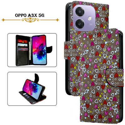 Asmart Flip Cover for REDMI A3X(Brown, Pack of: 1)