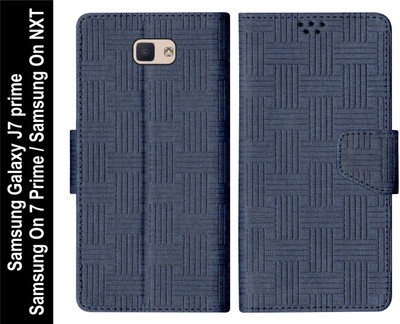 SBMS Flip Cover for Samsung Galaxy J7 prime / Samsung On 7 Prime / Samsung On NXT Back Cover Case(Blue, Shock Proof, Pack of: 1)