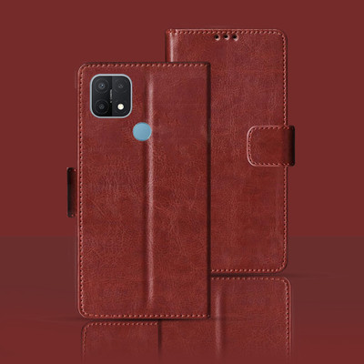 Kalua Mall Flip Cover for OPPO A15(Maroon, Pack of: 1)