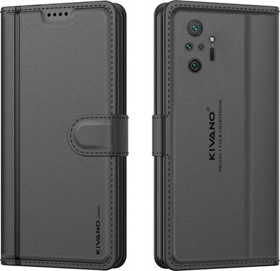 KIVANO LUXE Flip Cover for Redmi Note 10 Pro / Redmi Note 10 Pro Max(Black, Magnetic Case, Pack of: 1)