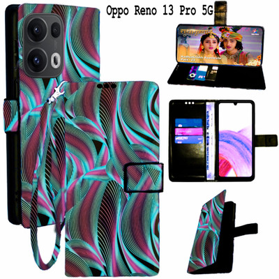 Vacko Flip Cover for OPPO Reno 13 Pro 5G(Blue, Pack of: 1)