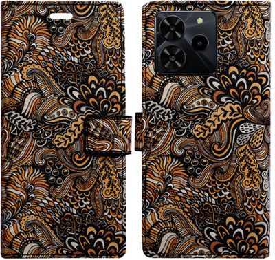 Shanno Enterprises Flip Cover for Lava Yuva 4(Brown, Pack of: 1)