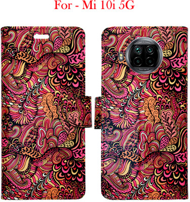 Toklot Flip Cover for Mi 10i 5G(Red, Pack of: 1)