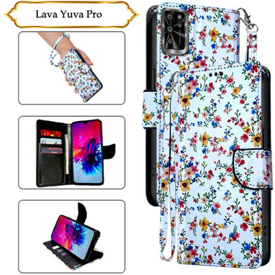 PARGO Flip Cover for Lava Yuva Pro(White, Pack of: 1)