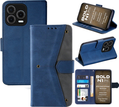 Autofocus Flip Cover for Lava Bold N1 Pro(Blue, Camera Bump Protector, Pack of: 1)