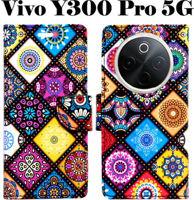 Realgo Flip Cover for Vivo Y300 Pro 5G(Purple, Pack of: 1)