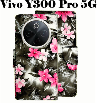 Toklot Flip Cover for Vivo Y300 Pro 5G(Black, Pack of: 1)