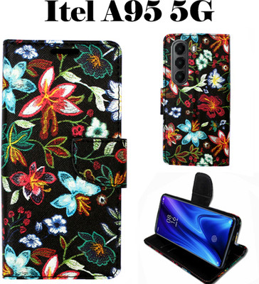 Toklot Flip Cover for Itel A95 5G(Black, Pack of: 1)