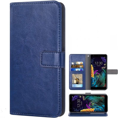 SUCH Flip Cover for Samsung Galaxy A9 2018 leather flip (Blue, Shock Proof, Pack of: 1)(Blue, Cases with Holder)