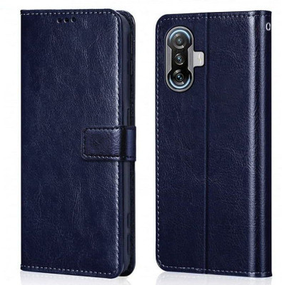 kentop Flip Cover for Xiaomi Poco F3 GT(Blue, Shock Proof, Pack of: 1)