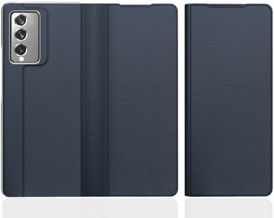 LIKECASE Flip Cover for Samsung Galaxy Z Fold4 5G(Blue, Magnetic Case, Pack of: 1)