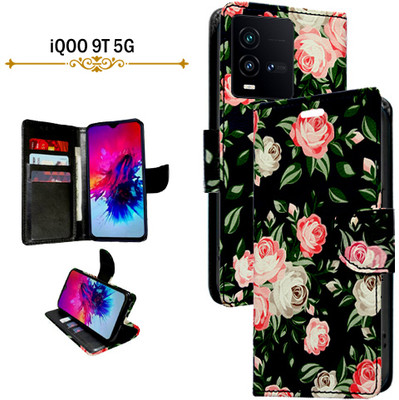 Asmart Flip Cover for iQOO 9T 5G(Black, Pack of: 1)