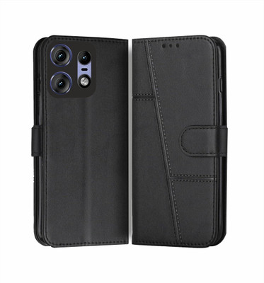 Soul Flip Cover for Motorola Moto Edge 50 Pro, Card Pockets Wallet & Inbuilt Stand, Style Flip Back Case Cover(Black, Magnetic Case, Pack of: 1)