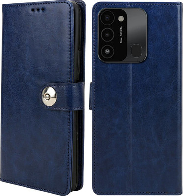 Winkel Flip Cover for TECNO Spark go 2022(Blue, Cases with Holder, Pack of: 1)
