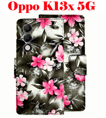 Shanno Enterprises Flip Cover for OPPO K13x 5G(Black, Pack of: 1)