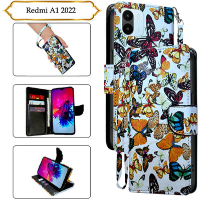SALGO Flip Cover for Redmi A1 2022(White, Pack of: 1)