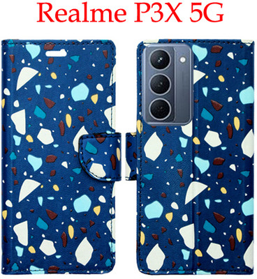 Shanno Enterprises Flip Cover for Realme P3X 5G(Blue, Pack of: 1)