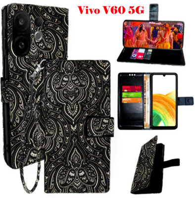 Shanno Enterprises Flip Cover for Vivo V60 5G(Yellow, Pack of: 1)