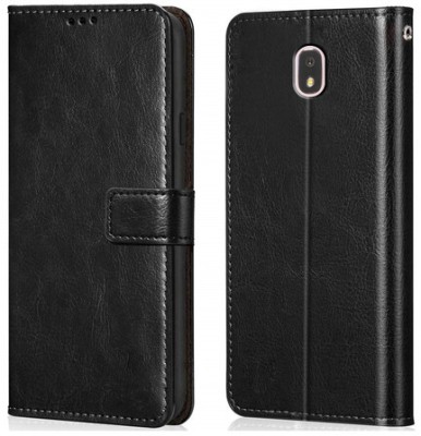 AKSP Flip Cover for Samsung Galaxy J5 Pro Leather Finish(Black, Magnetic Case, Pack of: 1)
