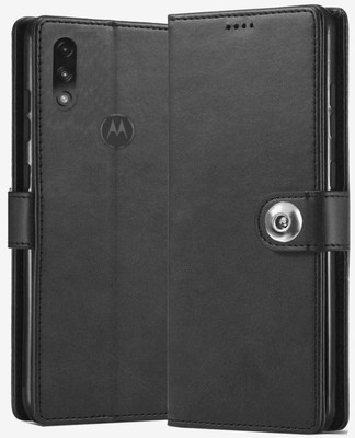 ExclusivePlus Front & Back Case for Motorola Moto E7 Power | Premium Imported Business Series Wallet Flip Back Cover(Black, Dual Protection, Pack of: 1)