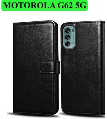 Wynhard Flip Cover for Moto G62 5G, MOTOROLA G62 5G(Black, Grip Case, Pack of: 1)