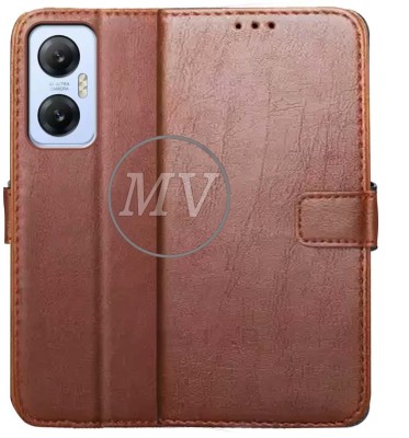 MV Flip Cover for Infinix Hot 20 5G(Brown, Cases with Holder, Pack of: 1)