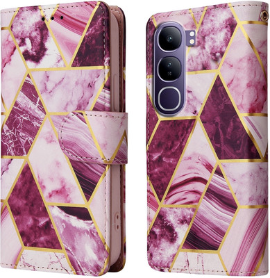 Clickcase Flip Cover for vivo V40 Lite 5G(Purple, Dual Protection)