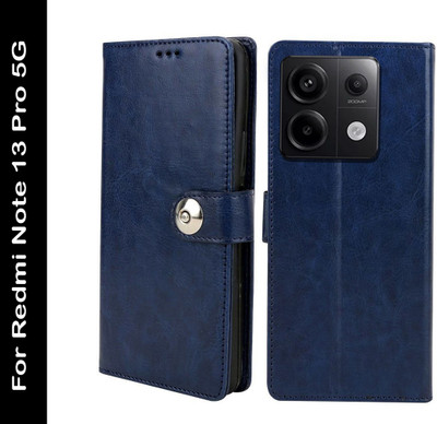 Winkel Flip Cover for REDMI Note 13 Pro 5G(Blue, Card Holder, Pack of: 1)