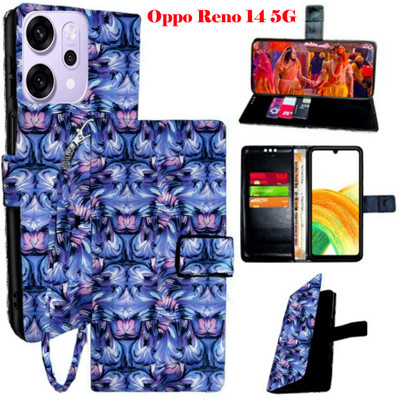 Vacko Flip Cover for Oppo Reno 14 5G(Red, Pack of: 1)