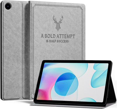 SwooK Flip Cover for realme Pad 10.4 inch(Grey, Magnetic Case)