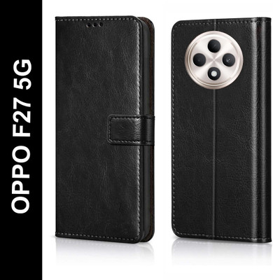 Cockcrow Flip Cover for OPPO F27 5G(Black, Shock Proof, Pack of: 1)