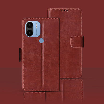 Kalua Mall Flip Cover for Poco C50(Maroon, Magnetic Case, Pack of: 1)