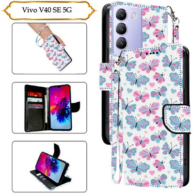 PARGO Flip Cover for Vivo V40 SE 5G(White, Pack of: 1)