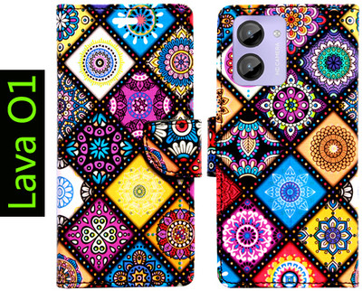 Toklot Flip Cover for Lava O1, Lava O One(Purple, Pack of: 1)