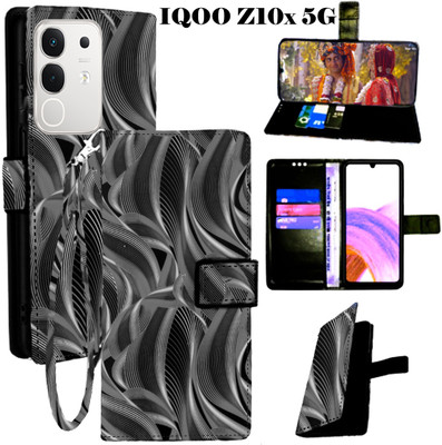 Toklot Flip Cover for IQOO Z10X 5G(Black, Pack of: 1)