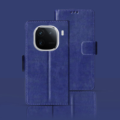 Kalua Mall Flip Cover for IQOO 12 5G(Blue, Magnetic Case, Pack of: 1)