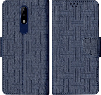 SScase Flip Cover for Nokia 6.1 Plus(Blue, Shock Proof, Pack of: 1)