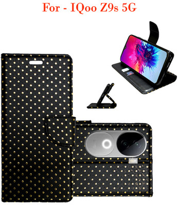 Toklot Flip Cover for IQoo Z9s 5G(Black)