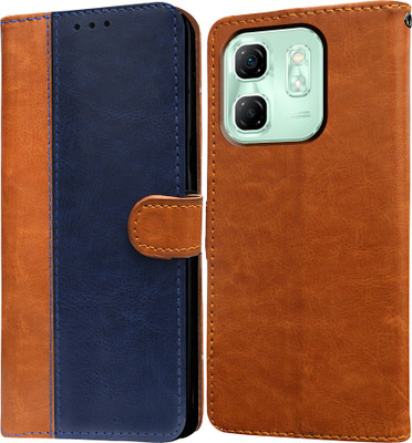 Casotec Flip Cover for Infinix Hot 50i 4G(Blue, Pack of: 1)